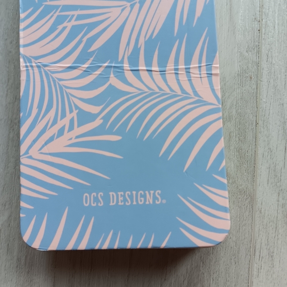 NEW OCS Designs Spiral Bound Notebook Narrow Reporters List Pad Palm Leaves Blue - Picture 7 of 7